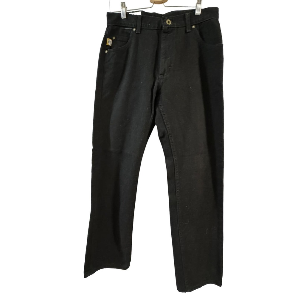 Lee Dungarees Original Straight Leg Size 32 Black Denim Jeans